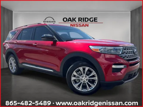 Red 2021 FORD EXPLORER LIMITE Limited for sale in Oak Ridge, TN