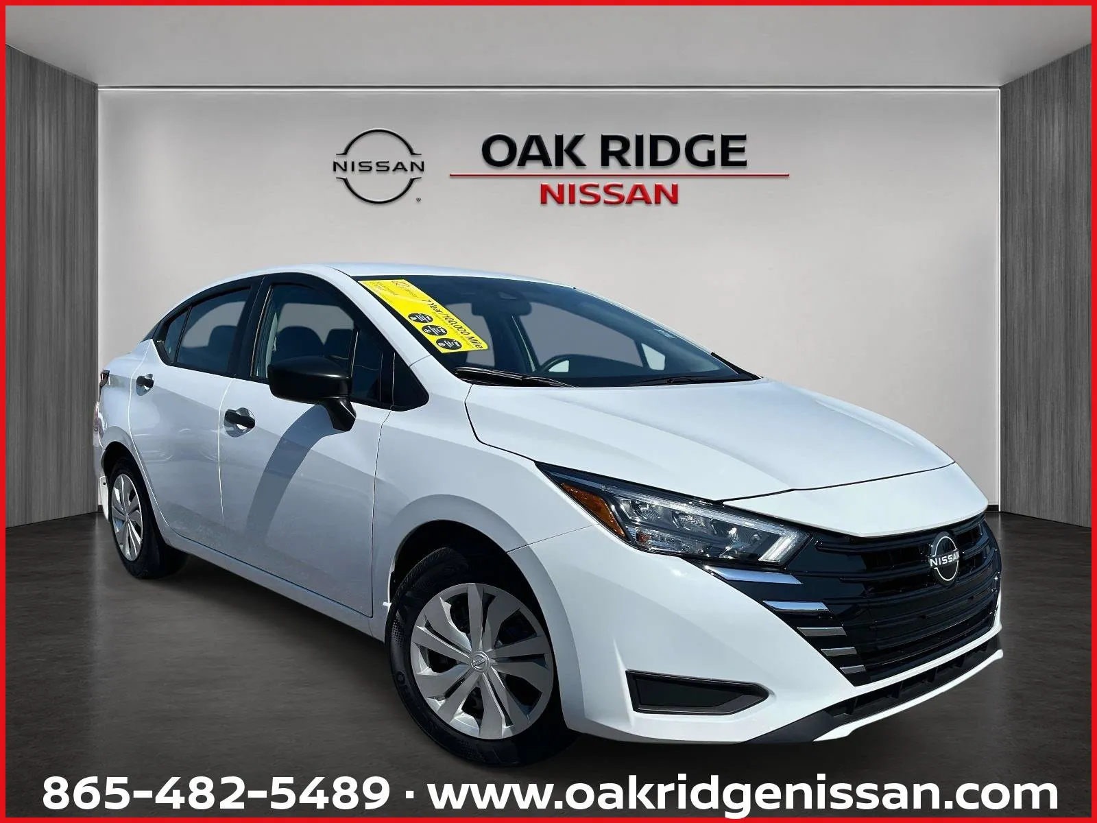 White 2025 NISSAN VERSA SEDAN S for sale in Oak Ridge, TN
