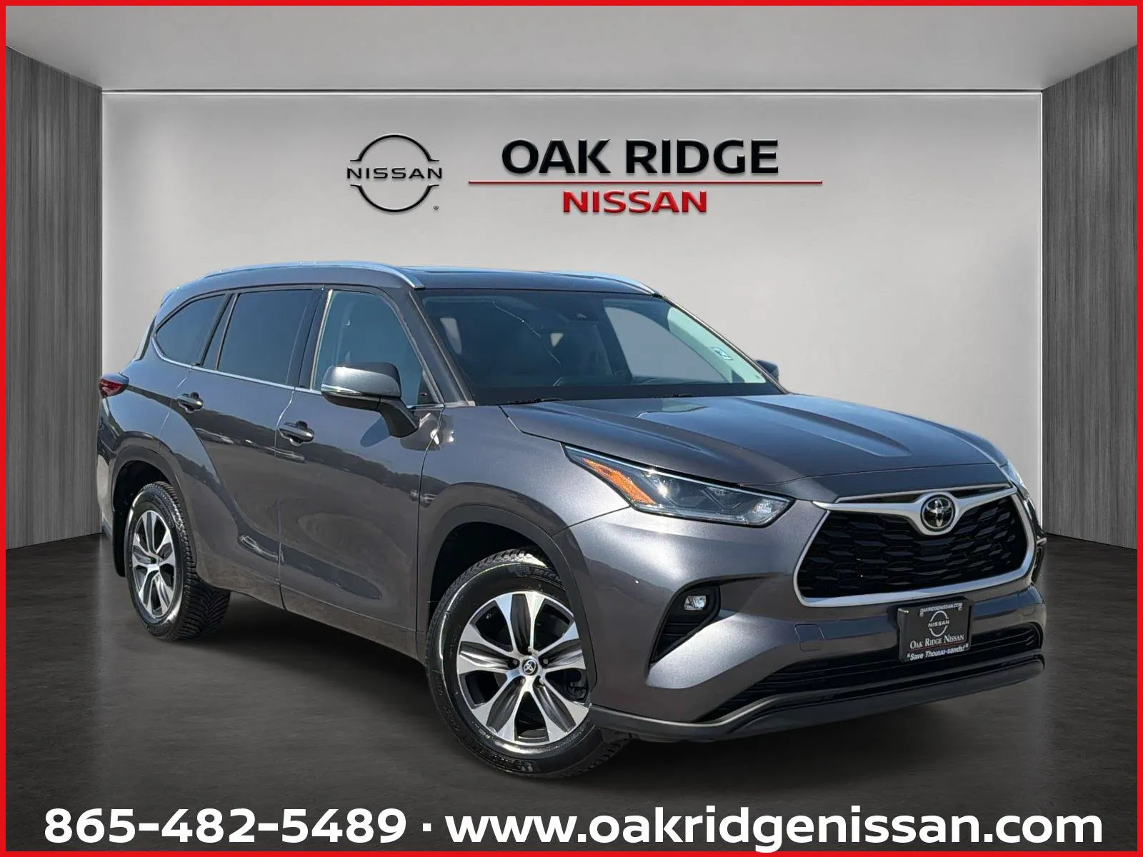 Gray 2021 TOYOTA HIGHLANDER XLE for sale in Oak Ridge, TN