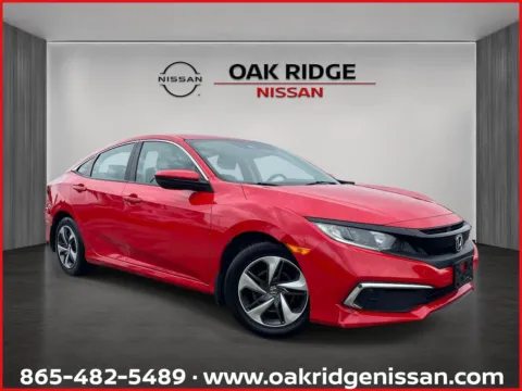 Red 2020 HONDA CIVIC LX for sale in Oak Ridge, TN