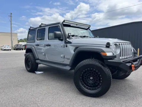Gray 2018 JEEP WRANGLER UNLIMI Sport S for sale in Oak Ridge, TN