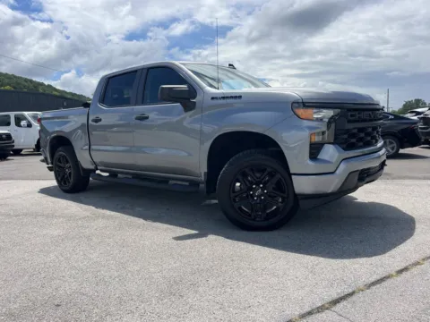 Silver 2023 CHEVROLET SILVERADO K1500 Custom for sale in Oak Ridge, TN