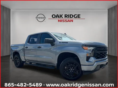 Silver 2023 CHEVROLET SILVERADO K1500 Custom for sale in Oak Ridge, TN