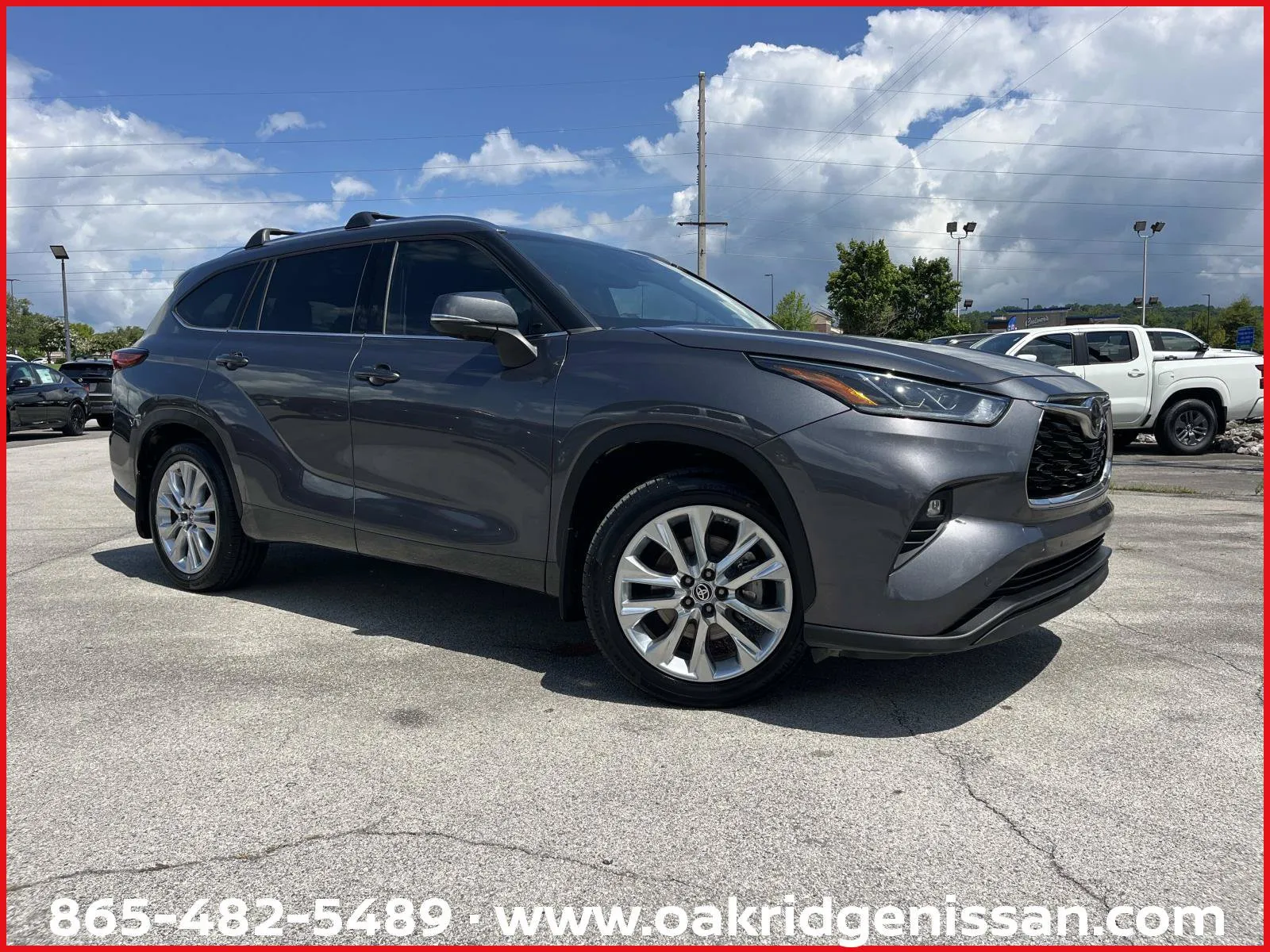 Gray 2022 TOYOTA HIGHLANDER LIMI Limited for sale in Oak Ridge, TN