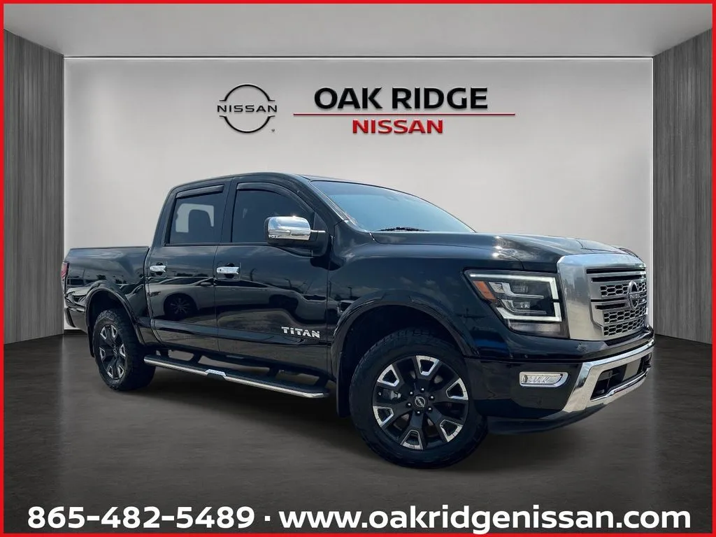Black 2023 Nissan Titan Platinum Reserve for sale in Oak Ridge, TN