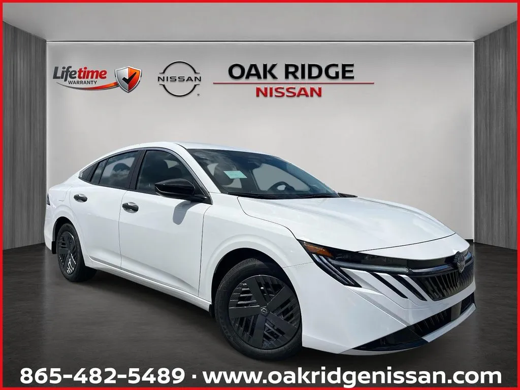 White 2026 Nissan Sentra S for sale in Oak Ridge, TN