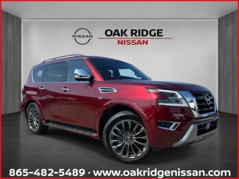 Red 2021 Nissan Armada Platinum for sale in Oak Ridge, TN