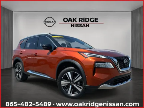 Orange 2021 Nissan Rogue Platinum for sale in Oak Ridge, TN