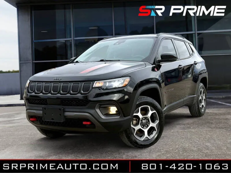 Black 2022 Jeep Compass Trailhawk for sale in Lehi, UT