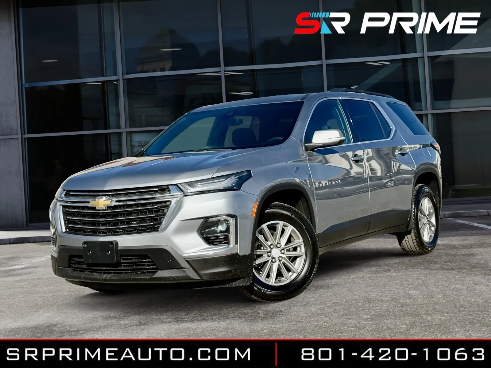 Gray 2023 Chevrolet Traverse LT Cloth for sale in Lehi, UT