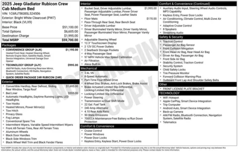 Photos of 2025 Jeep Gladiator Rubicon for sale in Atlantic, IA at Gregg Young Chrysler Dodge Jeep Ram of Atlantic