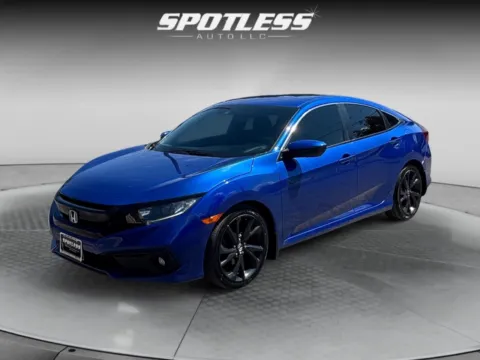 Blue 2019 Honda Civic Sport for sale in San Antonio, TX
