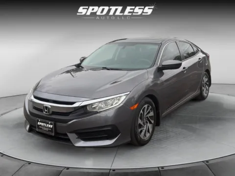 Gray 2018 Honda Civic EX for sale in San Antonio, TX