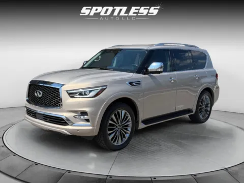 Silver 2019 INFINITI QX80 LUXE for sale in San Antonio, TX