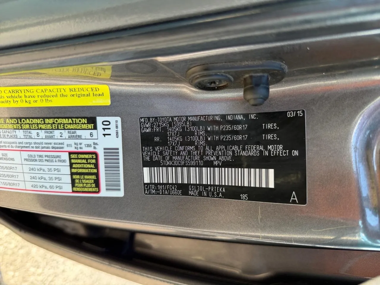 2015 Toyota Sienna LE - Photo 17