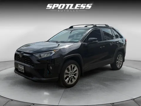 Black 2021 Toyota RAV4 XLE Premium for sale in San Antonio, TX