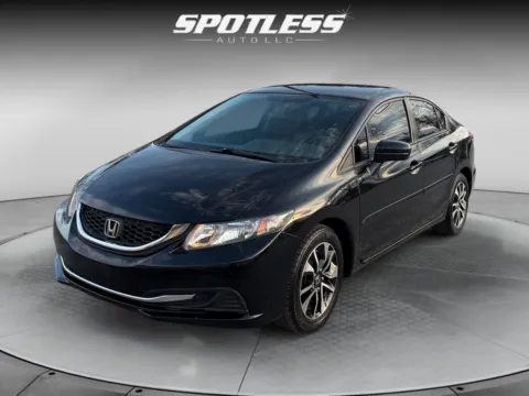 Black 2014 Honda Civic LX for sale in San Antonio, TX
