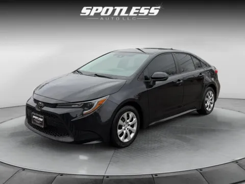 Black 2021 Toyota Corolla LE for sale in San Antonio, TX