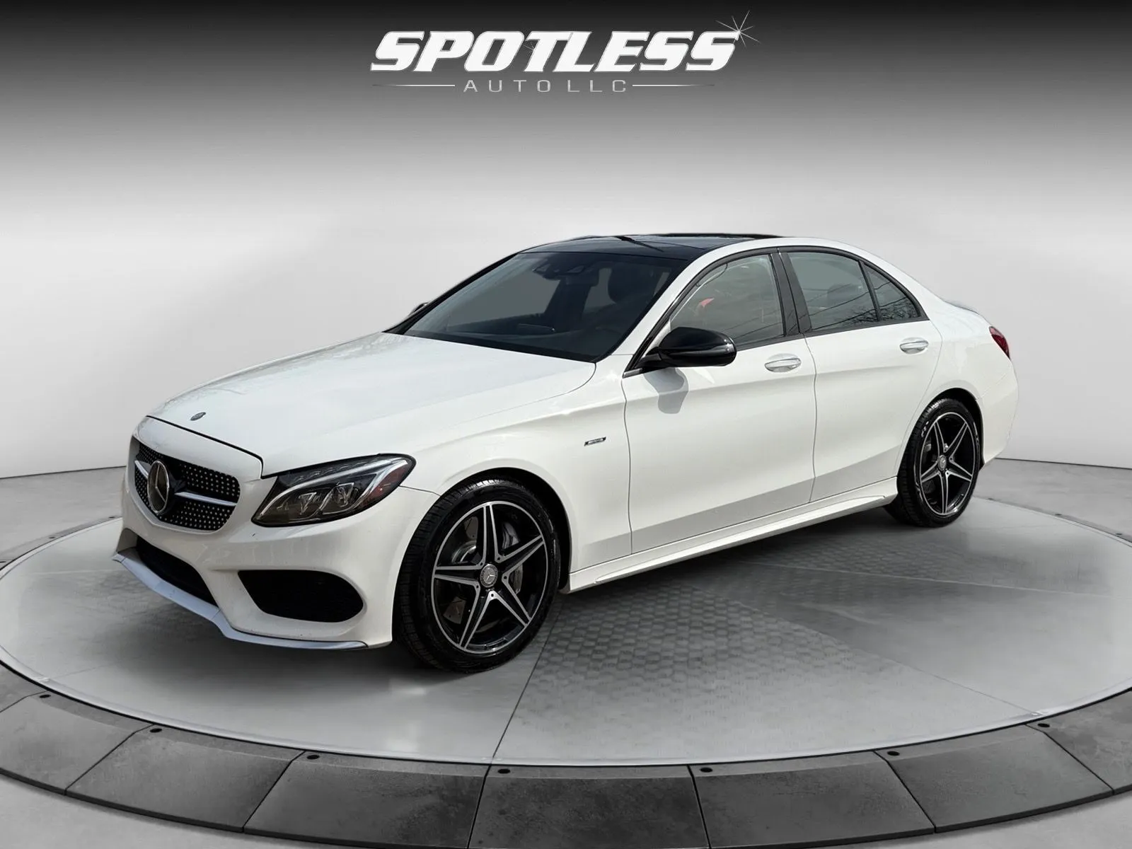 White 2016 Mercedes-Benz C-Class C 450 AMG for sale in San Antonio, TX