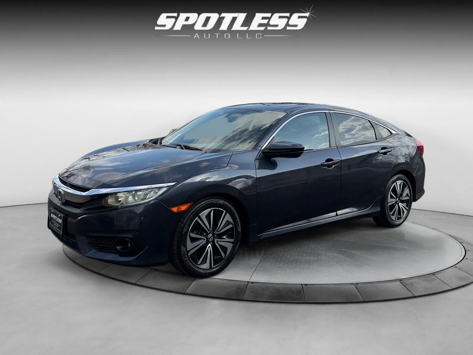 Blue 2017 Honda Civic for sale in San Antonio, TX