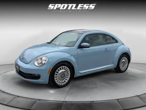 Blue 2015 Volkswagen Beetle 1.8T PZEV for sale in San Antonio, TX