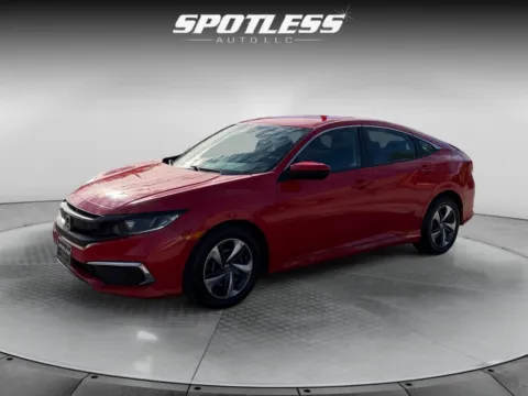 Red 2021 Honda Civic LX for sale in San Antonio, TX