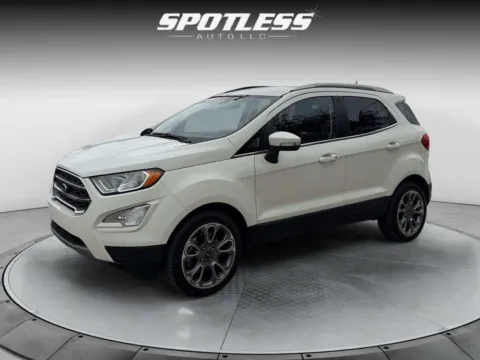 White 2020 Ford EcoSport Titanium for sale in San Antonio, TX