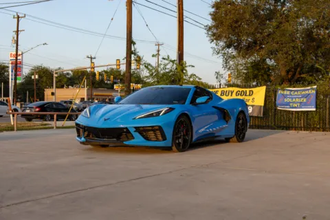 Blue 2020 Chevrolet Corvette Stingray for sale in San Antonio, TX