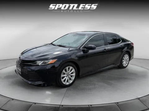 Black 2020 Toyota Camry LE for sale in San Antonio, TX