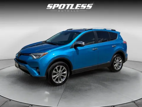 Blue 2016 Toyota RAV4 Hybrid Limited for sale in San Antonio, TX