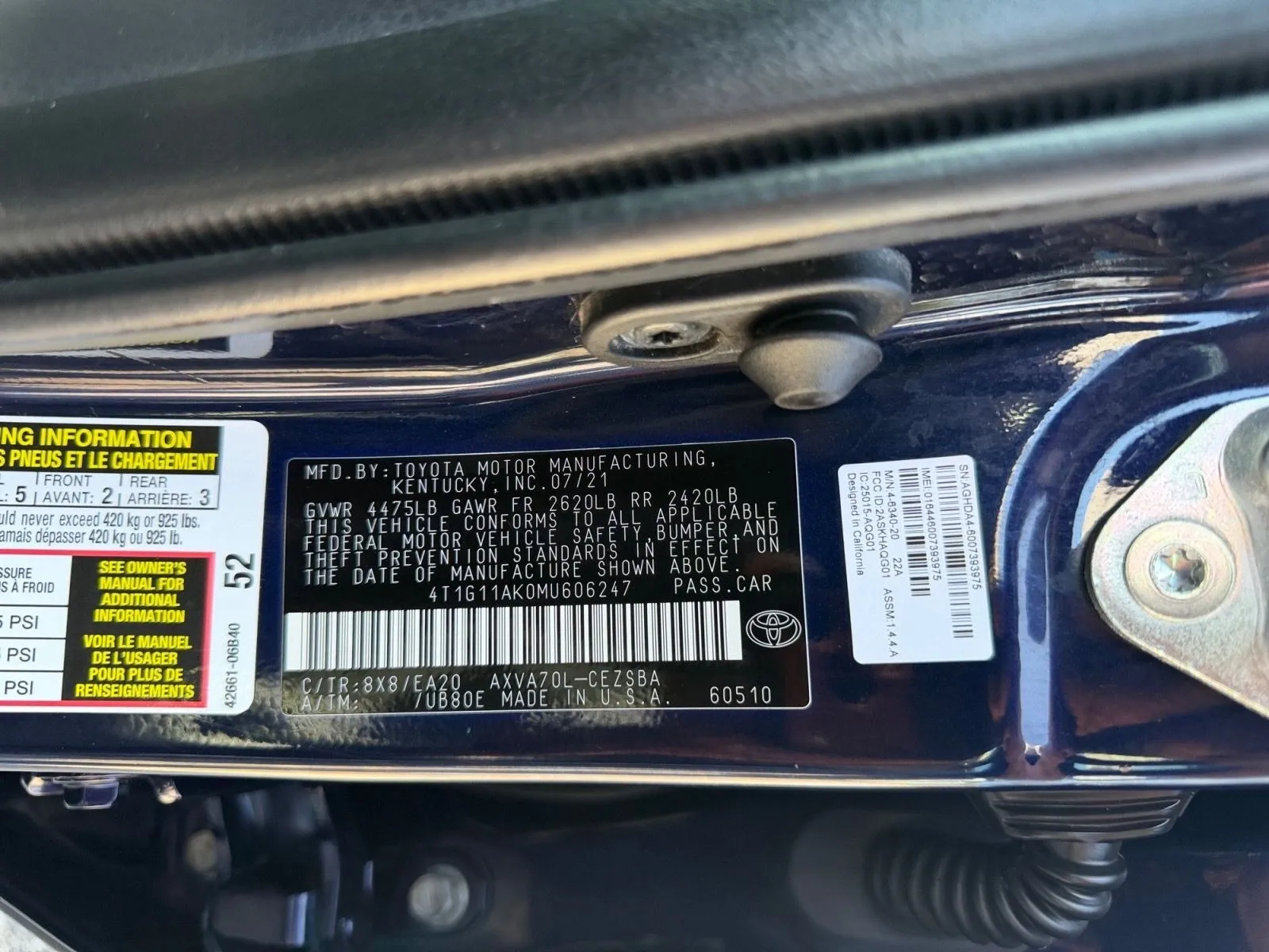 More photos of 2021 Toyota Camry at Spotless Auto San Pedro, TX