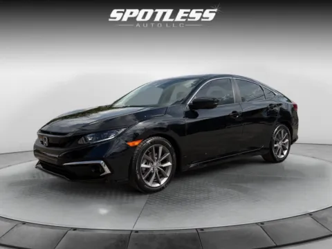 Black 2020 Honda Civic EX-L for sale in San Antonio, TX