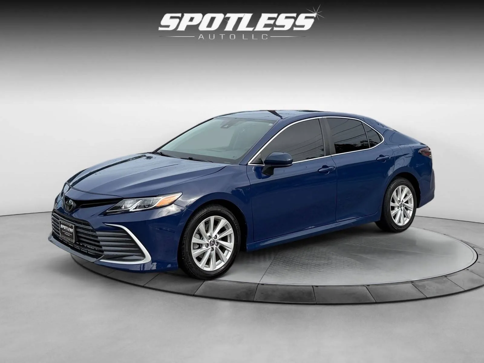 Blue 2023 Toyota Camry LE for sale in San Antonio, TX