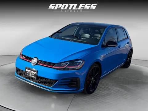 Blue 2021 Volkswagen Golf GTI 2.0T SE for sale in San Antonio, TX