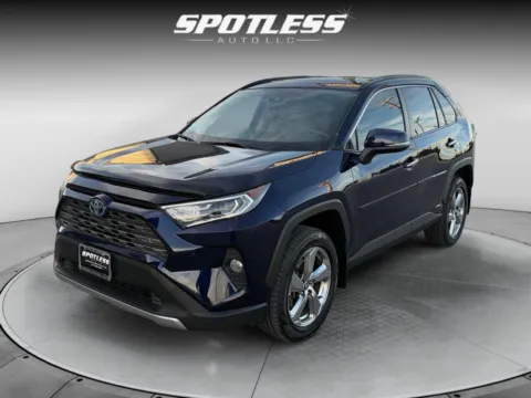 Blue 2020 Toyota RAV4 Hybrid Limited for sale in San Antonio, TX