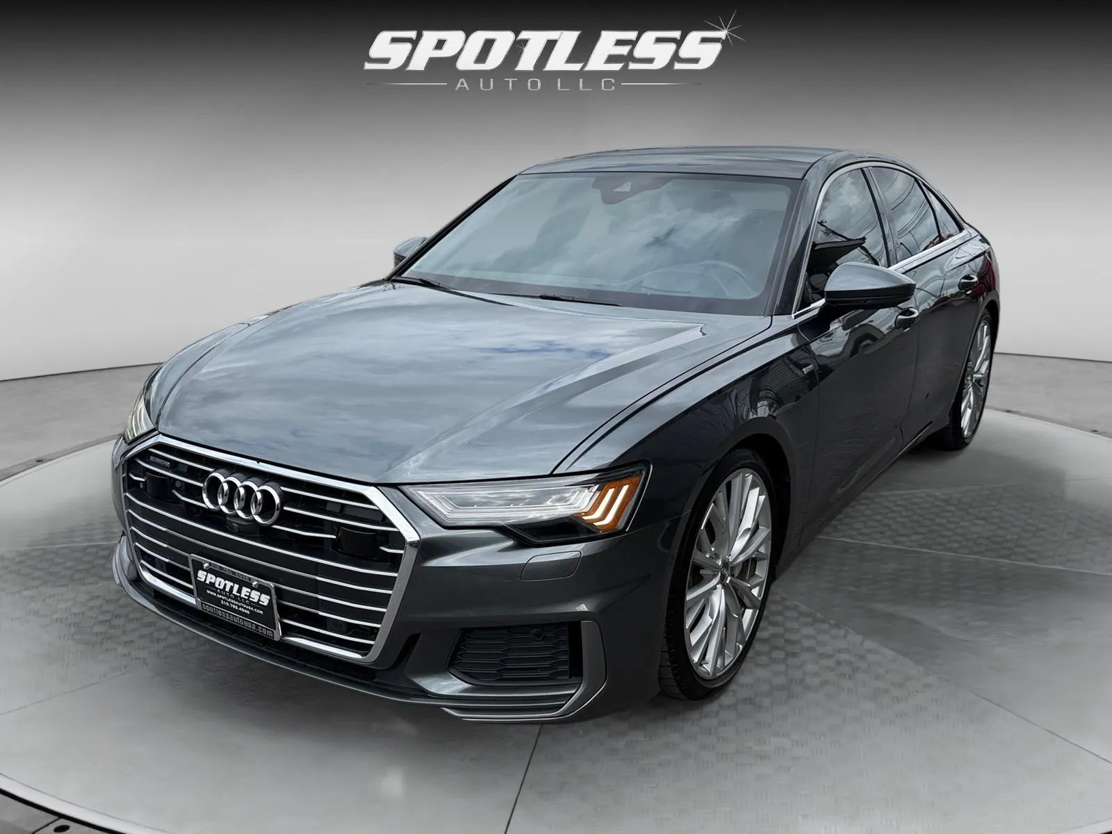 Gray 2019 Audi A6 quattro Prestige 55 TFSI for sale in San Antonio, TX