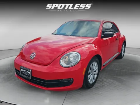 Red 2015 Volkswagen Beetle 1.8T Classic PZEV for sale in San Antonio, TX