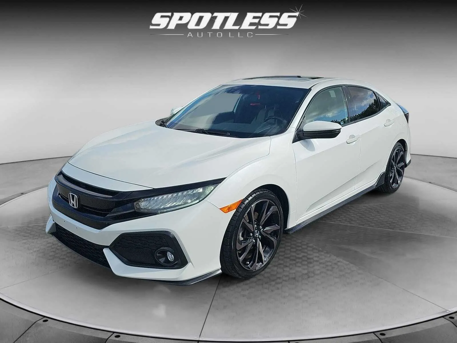 White 2019 Honda Civic Sport Touring for sale in San Antonio, TX