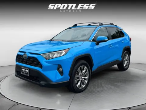 Blue 2020 Toyota RAV4 XLE Premium for sale in San Antonio, TX