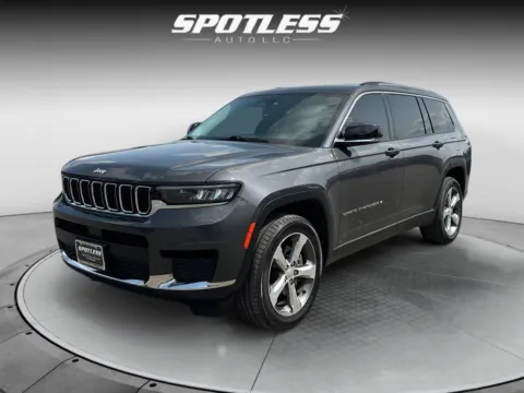 Gray 2021 Jeep Grand Cherokee L Limited for sale in San Antonio, TX