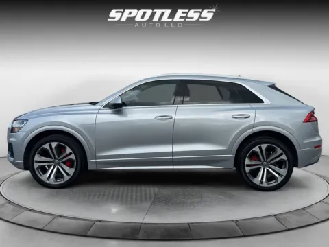 Another view of 2019 Audi Q8 quattro Premium Plus 55 TFSI for sale in San Antonio, TX at Spotless Auto Loop 1604
