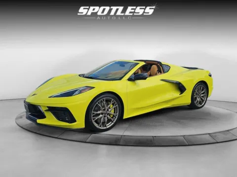 Yellow 2023 Chevrolet Corvette Stingray 3LT for sale in San Antonio, TX
