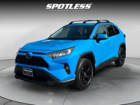 Blue 2019 Toyota RAV4 XLE for sale in San Antonio, TX