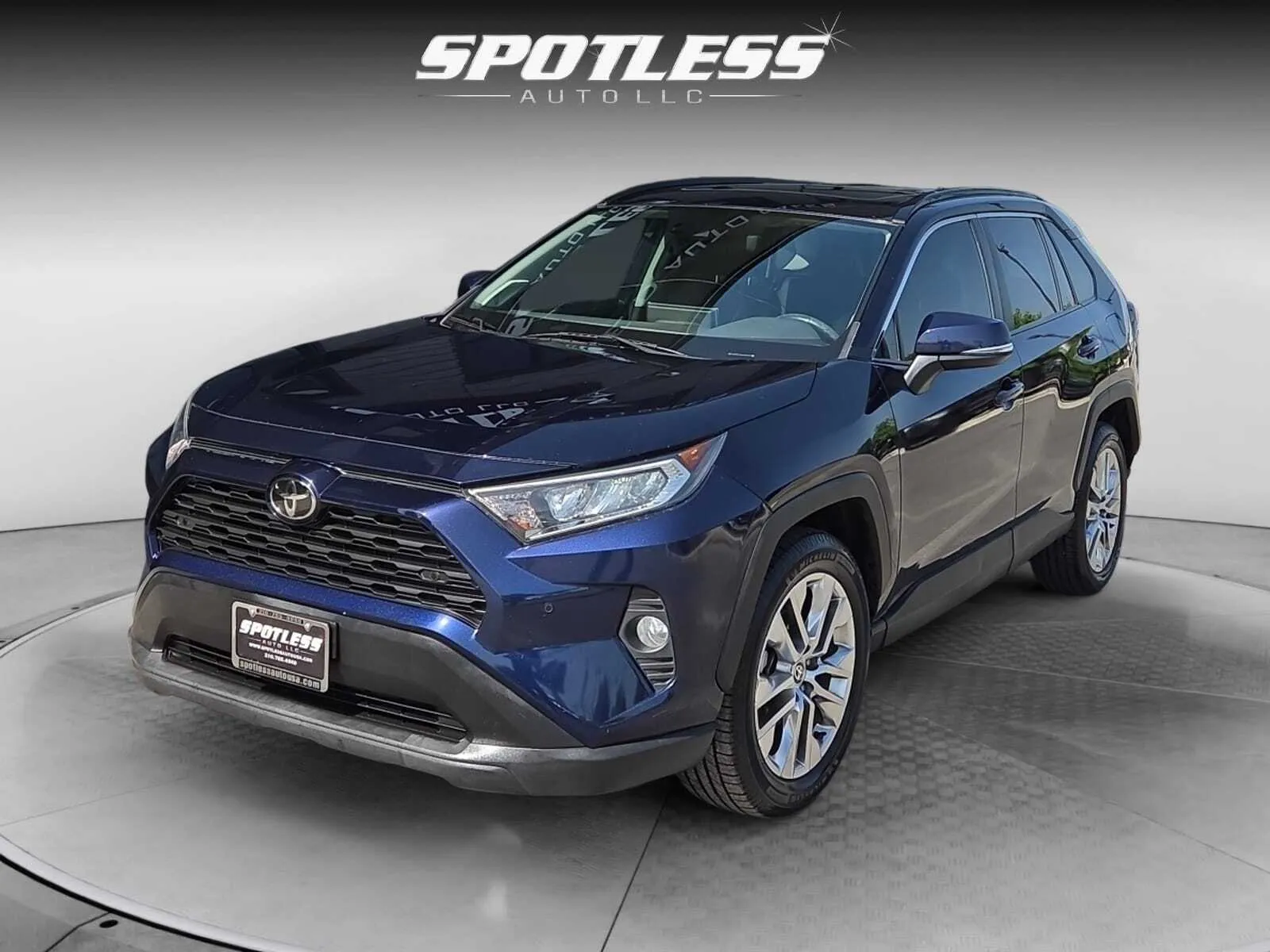 Blue 2021 Toyota RAV4 XLE Premium for sale in San Antonio, TX
