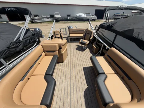 Black 2026 GODFREY XPERIENCE 2286 SFLX 115HP BUNK TRAILER for sale in Detroit Lakes, MN