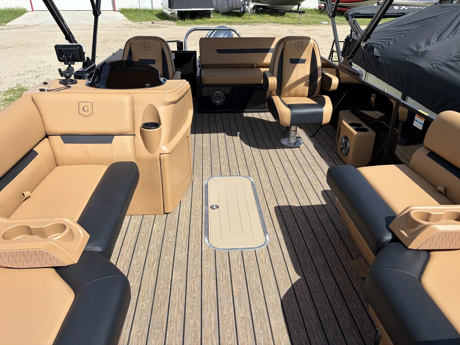 Black 2026 GODFREY XPERIENCE 2286 SFLX TRIPLE 200HP BUNK TRAILER for sale in Detroit Lakes, MN