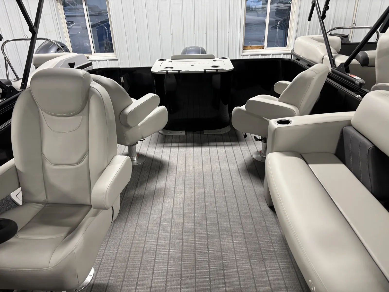 Black 2026 SYLVAN MIRAGE 822 PARTY FISH 115HP BUNK TRAILER for sale in Detroit Lakes, MN