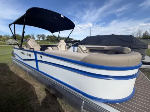 Photos of 2026 PREMIER SUNSCAPE 220 RF 90HP BUNK TRAILER for sale in Detroit Lakes, MN at McLaughlin's RV & Marine - Detroit Lakes