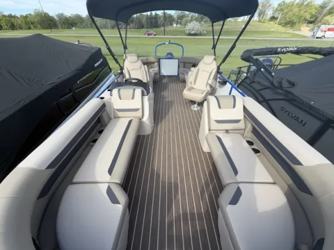 White 2026 PREMIER SUNSCAPE 220 RF 90HP BUNK TRAILER for sale in Detroit Lakes, MN