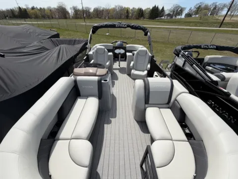 Black 2026 SYLVAN MIRAGE 822 LZ 115HP BUNK TRAILER for sale in Detroit Lakes, MN